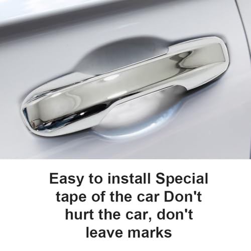 Car Accessories Exterior Door Handle Cover Trim Without Smart Holes Compatible with Honda CR-V CRV 2023 2024 2025 2026 (Chrome) 4PCS ABS - color: Chrome
