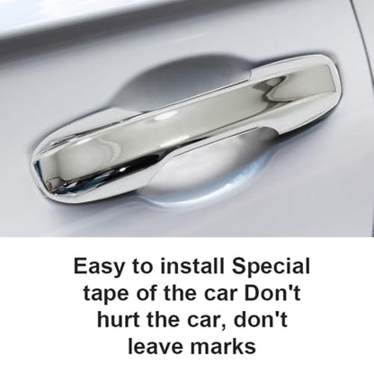 Car Accessories Exterior Door Handle Cover Trim Without Smart Holes Compatible with Honda CR-V CRV 2023 2024 2025 2026 (Chrome) 4PCS ABS - color: Chrome