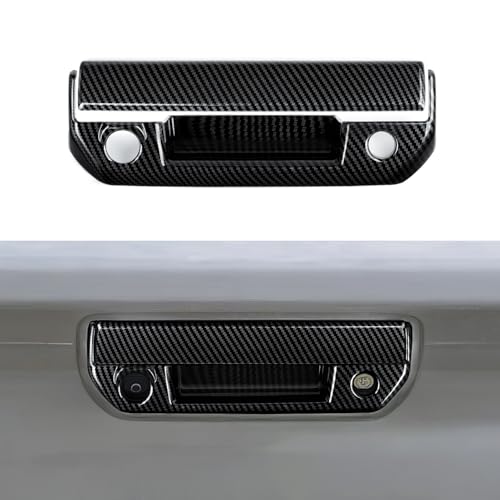 Car ABS Carbon Fiber Rear Trunk Door Handle Cover Interior Trim Decal for Chevy Colorado/GMC Canyon 2023 2024 2025 2026 Accessories - color: Rear Trunk Door Handle