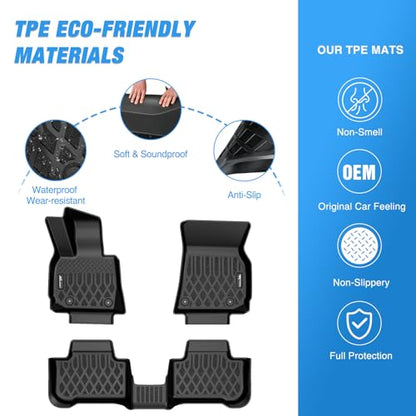 Nilight TPE Floor Mats for BMW X3 2025 2026 All Weather Custom Fit Heavy Duty Floor Liners - color: 2025 2026 BMW X3