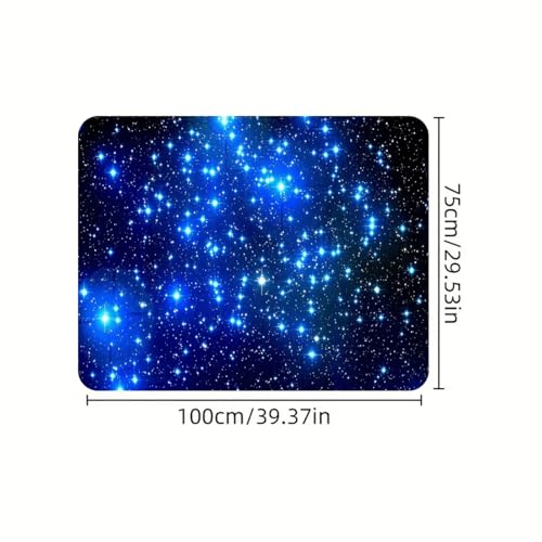 Universal Car Trunk Mat 29" x 39", Blue Starry Sky All Weather Trunk Protection Cargo Liner,Durable Cargo Mat Rear Trunk Liner, Stylish Vehicle Interior Accessories Suitable for Most Car Models - color: Blue Starry Sky