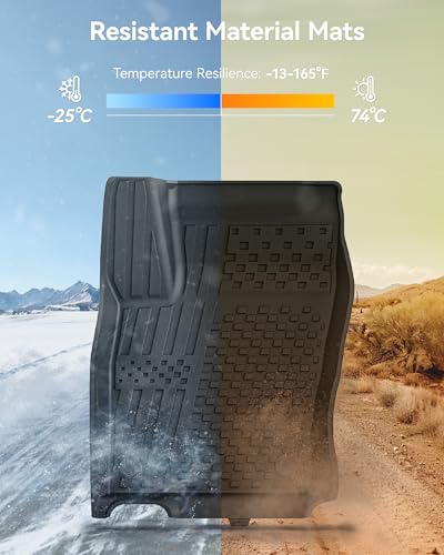 3W Floor Mats & Cargo Liner Fit for Nissan Kicks 2025 2026 (Not Fit Play Version) Accessories TPE All Weather Floor Liner, 1st & 2nd Row Car Mats Tunk Mats Full (Not for Play Version) - size: 6.Kicks|25|Floor Mats & Cargo Liner