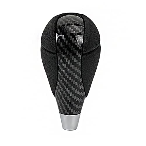 Gear Shift Knob Carbon Fiber Leather for Most Lexus ES300 GS430 IS250 LX470 RX450h Toyota Crown Corolla Camry Rav4 Prado 4Runner Highlander - color: Carbon fibre