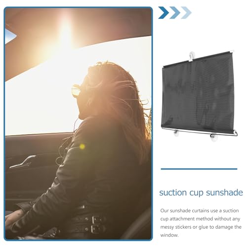 PATKAW (1 Pcs) Window Blinds, Blackout Shades No Drill, Suction Cup Temporary Roller Blind, Light Blocking Window Cover for Bedroom, Office, Nursery, Home Privacy, Travel, Rv and Car - size: Size 1