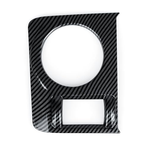 Car Cup Holder ABS Sticker Carbon Fiber Decal Cover Interior Trim Accessories for Toyota 4Runner SUV 2010-2025 Black （B） - color: Cup Holder B