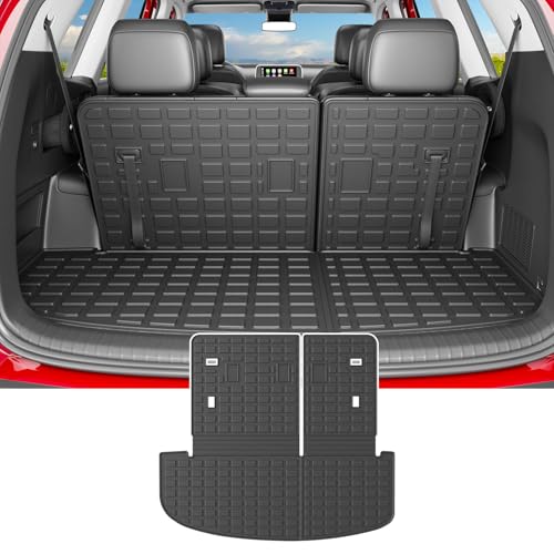 powoq Cargo Mat Compatible with 2020-2025 Kia Telluride Trunk Mat Cargo Liner TPE Back Seat Protector Trunk Liner Replacement for 2020-2025 Kia Telluride Accessories - size: Compatible With Kia Telluride | 2020-2025