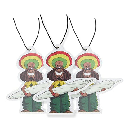Funny Naughty Unique Car Air Fresheners Scented With Premium Oils By Fresh Fresheners (Rastaman) - color: Rastaman