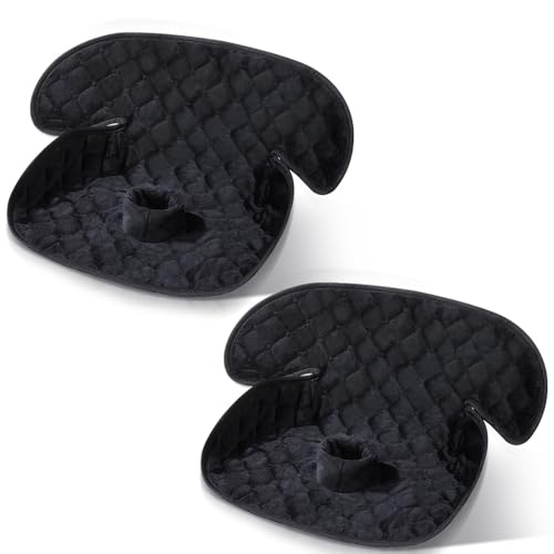 2-Pack Waterproof Piddle Pads, Potty Training Car Seat Protector & Reusable Liner – Non-Slip, Leak-Proof Cover for Car Seats, Strollers, High Chairs, Machine Washable (Black) - color: Black