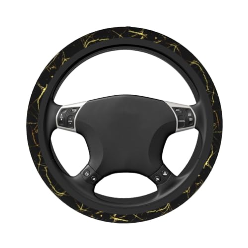 Marble Steering Wheel Covers Non Slip Neoprene Steering Wheel Protector Cover Universal 15 Inch for Men Women - color: Marble
