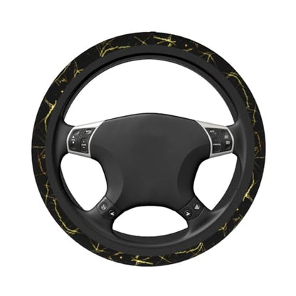 Marble Steering Wheel Covers Non Slip Neoprene Steering Wheel Protector Cover Universal 15 Inch for Men Women - color: Marble