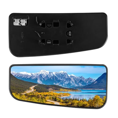 BDFHYK Mirror Glass Compatible with 2015-2021 F-150, 2017-2022 F-250 F-350 F-450 Super Duty Side View Exterior Mirror with Backing Plate, Replaces FL3Z17K707V, Heated (Left Lower Side) - size: Left Driver Side, style: 2015-2021 F-150