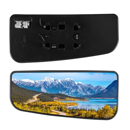 BDFHYK Mirror Glass Compatible with 2015-2021 F-150, 2017-2022 F-250 F-350 F-450 Super Duty Side View Exterior Mirror with Backing Plate, Replaces FL3Z17K707V, Heated (Left Lower Side) - size: Left Driver Side, style: 2015-2021 F-150