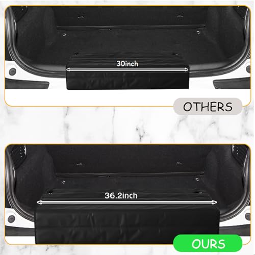 Tinideya Large Rear Bumper Protector for Cars 36 x 25 Inch Bumper Guard Foldable Protective Mat Dog Blanket Cargo Liner Preventing Scratches While Unloading and Loading for SUV Van Truck Vehicle - size: 36 x 25 Inches