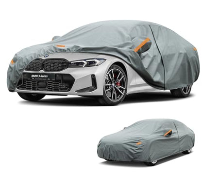 Kayme Heavy Duty Car Cover Custom Fit BMW 3-Series 320i 325i 328i 330i 335i(2013-2026), Waterproof All Weather for Automobiles, Full Exterior Covers Sun Rain UV Protection. - size: Custom Fit BMW 3-Series