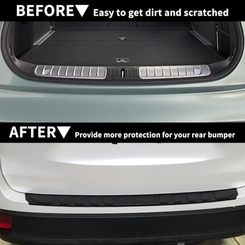 Rear Bumper Protector Guard Accessory Trim Cover Scratch Resistant Trunk Door Entry Guards Compatible with Highlander 2015 2016 2017 2018 2019 2020 - color: Highlander 2015-2020