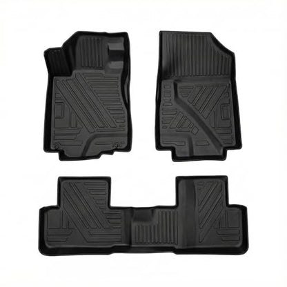CRV Floor Mats Compatible with 2012-2016 Honda CR-V，All Weather Protection Waterproof Durable Anti-Slip Odorless Custom-fit TPE Floor Liner 1st and 2ed Rows Set - size: 2）For Honda CRV（2012-2016 ）Floor Mats