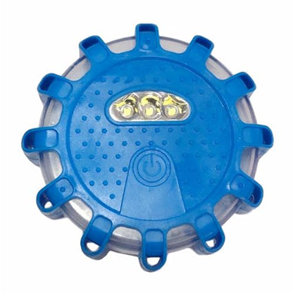 Shakven 12 Led Flasher Lamp Car Roadside Flares Emergencys Accessories Auto Lamp | Magnetic Emergencys Flashlight Car Warning Light Led Flasher Lamp,Led Flasher Lamp For Vechiles,Car Warning Light - color: blue blue light
