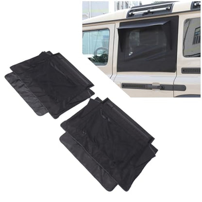 Front and Rear Side Window Sun Shade Compatible with INEOS Grenadier 2020-2024 2025+, Breathable Car Window Camping Screens, Side Windows Privacy Full Covers/Half Shade Options (Rear)