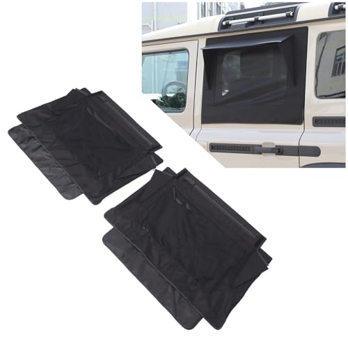 Front and Rear Side Window Sun Shade Compatible with INEOS Grenadier 2020-2024 2025+, Breathable Car Window Camping Screens, Side Windows Privacy Full Covers/Half Shade Options (Rear)