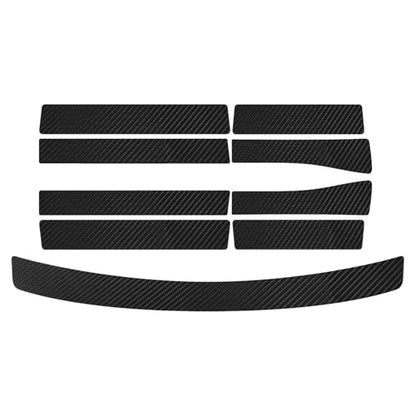 Bilisin 9PCS Car Door Sill Protector Compatible with Honda CRV 5th Gen 2017-2022,Carbon Fiber Leather Auto Trunk Door Sill Entry Guard Scratch Protector Accessories - size: for CRV 5th Gen 2017-2022