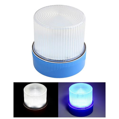 Magnetic Wireless Warning Light Portable Flashing Emergency Safety Warning Light for Trucks Vehicles Car IP67 Water Proof (Blue White) - color: Blue White