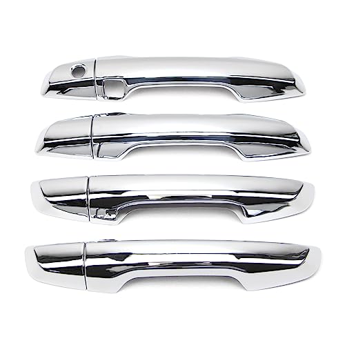 Dreamseek Door Handle Cover for Honda CR-V CRV 2017 2018 2019 2020 2021 2022 2023 Chrome Exterior Trim Decoration Protector Cap (w/Smart Keyhole) - size: W/ Smart Keyhole