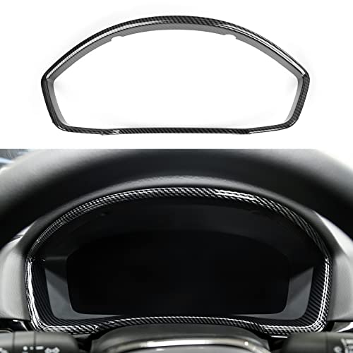 Car Dashboard Cover Trim Frame Decals for 2022 2023 2024 2025 Honda Civic 11th Gen Accessories ABS Carbon Fiber Interior Stickers - color: Dashboard Cover