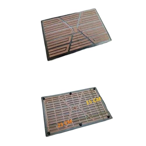 All-Weather Car Floor Mats 1*Car Floor Pad PVC Pedal Plate Skid Heel Scuff Car Mat Non-Slip Carpet Patch 23×15cm Mats Car Floor Mats(Beige) - color: Beige