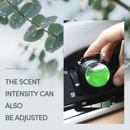 Car Air Freshener Vent Clips, 8 Pack, Provides Long-Lasting Scent, Up to 240 Days, Odor Eliminator (Eucalyptus) - color: Eucalyptus
