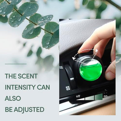 Car Air Freshener Vent Clips, 8 Pack, Provides Long-Lasting Scent, Up to 240 Days, Odor Eliminator (Eucalyptus) - color: Eucalyptus