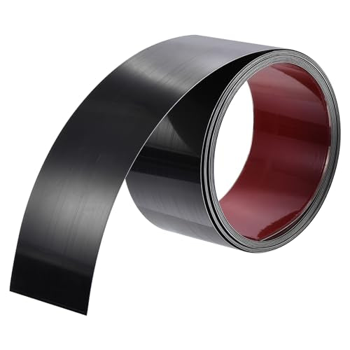 uxcell Wall Trim Molding, Stainless Steel Peel and Stick (Mirror-Like Finish), for Ceiling, Mirror Frame 16.4Ft x 3.2in，Black - color: Black, size: 16.4 ft x 3.2 in