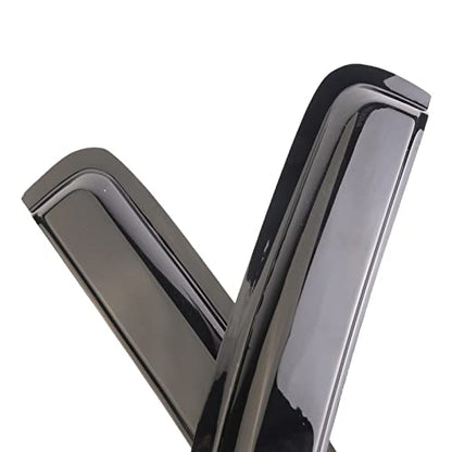 Window Visor Wind Deflector 4pcs Out-Channel Tape-On Nice Rain Guards Set Compatible with 2004-2008 Ford F-150 Super/Crew Cab 2006-2008 Lincoln Mark LT Super/Crew Cab 94443 - size: 2004-2008 Ford F-150 Super/Crew Cab