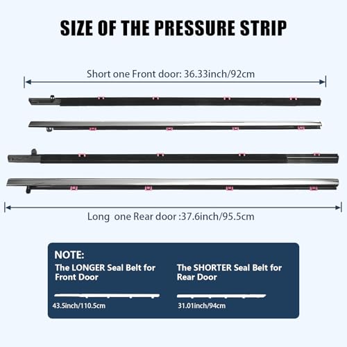 ItranMc Window Molding Trim for 2013-2018 Honda Accord,4-Door Sedan,Chrome Outer Door Weatherstrip Window Seal Belt,Replace#72410-T2A-A01 72450-T2A-A01 72910-T2A-A01 72950-T2A-A01 - style: Accord 2013-2018