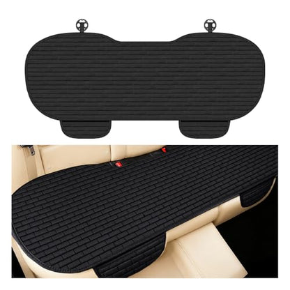 Car Back Seat Cover,Comfortable & Breathable Car Bench Seat Cover with 2 Storage Slot,Non-Slip Backseat Covers for Cars with Non-Slip Particles Cars Interior Accessories