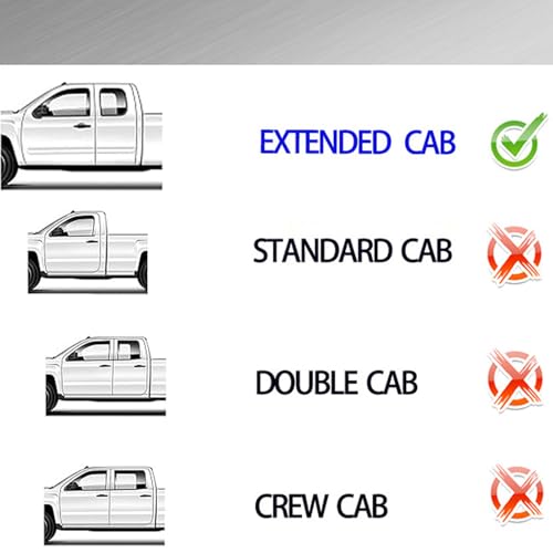 in Channel Rain Guards Window Visors Compatible with 2014-2018 Chevrolet Silverado & GMC Sierra 1500/2500HD/3500HD Extended Cab,Side Vent Visors Window Deflectors,Truck Accessories-4pcs - size: For Silverado/Sierra Extended Cab 14-18 In Channel