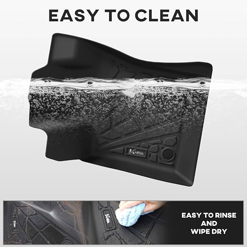 KARPAL Floor Mats & Cargo Liner for 2017-2025 2026 Jeep Compass, All Weather TPE Custom Fit Floor Liners Car Mats Accessories, Front & 2nd Row & Cargo Mat - style: 2017-2026 | For Jeep Compass | 1st & 2nd Row & Cargo