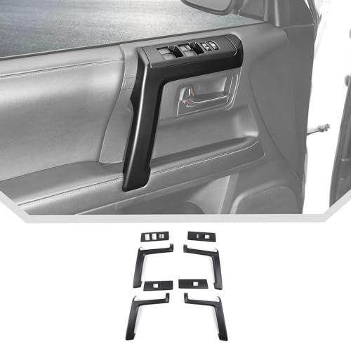 JeCar 8pcs Matte Black Interior Door Handle Covers Trim Kit for Toyota 4Runner 2010-2023 - color: Matte Black