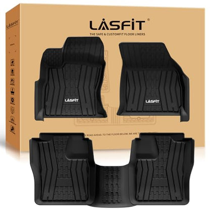 LASFIT Floor Mats Fit for Lincoln Continental 2020 2019 2018 2017, All Weather Floor Liner TPE Custom Fit Car Mats for Lincoln Continental 1st & 2nd Row Rubber Mats, Black,Tasteless - size: 2017-2020|For Lincoln Continental|Floor Mats