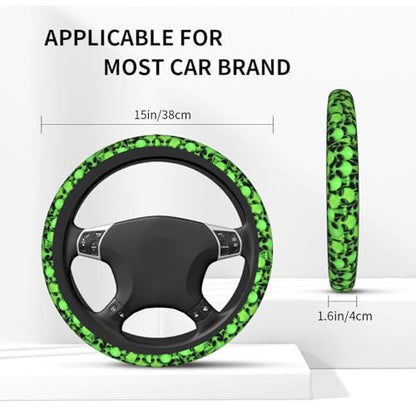Alien Steering Wheel Covers Non Slip Neoprene Universal 15 Inch Steering Wheel Protector Car Cover for Men Women - color: Alien