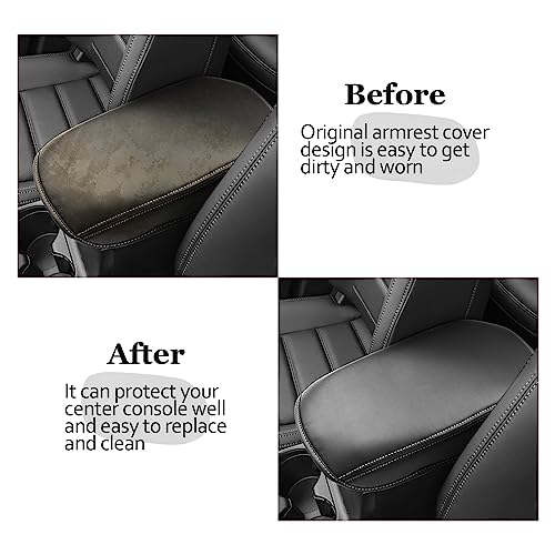SKTU for 2017-2024 2025 Mazd a CX-5 Center Console Cover 2023 2024 2025 CX5 Central Console Armrest Pad 2025 CX-5 Seat Box Cover 2025 CX-5 Center Console Soft Cushion (White) - color: 2017-2025 CX-5 White