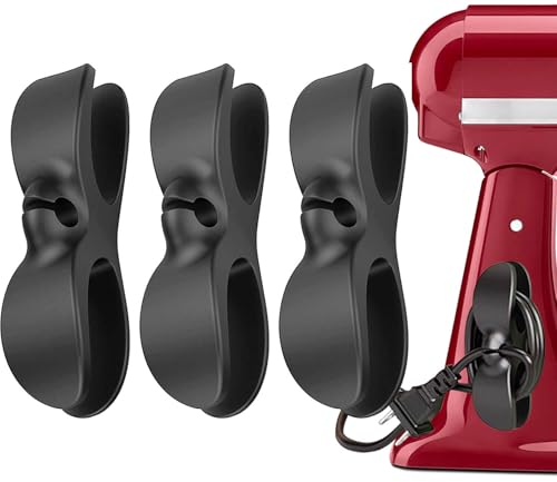 Cord Organizer for Kitchen Appliances - Black - color: BLACK, size: 3PCS