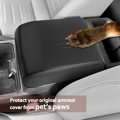 SKTU for 2024 2025 2026 Toyota Tacoma Center Console Cover 2024 2025 2026 Tacoma Armrest Cover 2024 2025 2026 Tacoma Center Console Pad Toyota Tacoma 2024 2025 2026 Accessories Console Cushion (Black) - color: 2024-2026 Tacoma Black