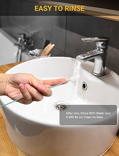 Upgraded Auto Sunroof Drain Cleaning Tool, 78 Inch Flexible Drain Brush Long Pipe Cleaners for Car, Tube Cleaning Brush Slim Drain Dredging Tool Perfect for Car Sunroof, Windshield Wiper Drain Hole - size: 78 Inch