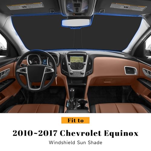 Car Windshield Sun Shade for Chevy 2010-2017 Equinox Accessories (OEM Design) Reflective Foldable Heat Insulation Sunshade for Ultimate Protection - size: for Chevy 2010-2017 Equinox