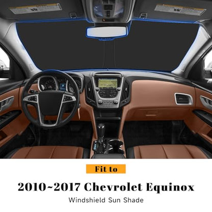 Car Windshield Sun Shade for Chevy 2010-2017 Equinox Accessories (OEM Design) Reflective Foldable Heat Insulation Sunshade for Ultimate Protection - size: for Chevy 2010-2017 Equinox
