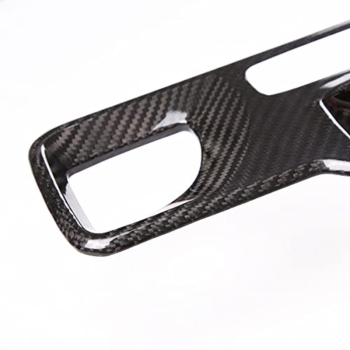 Fit for Toyota GR Supra A90 2019-2022 Real Carbon Fiber Trim Center Control Gear Shift Button Panel Cover Car Interior Accessories (Carbon Fiber Black) - color: Carbon Fiber Black