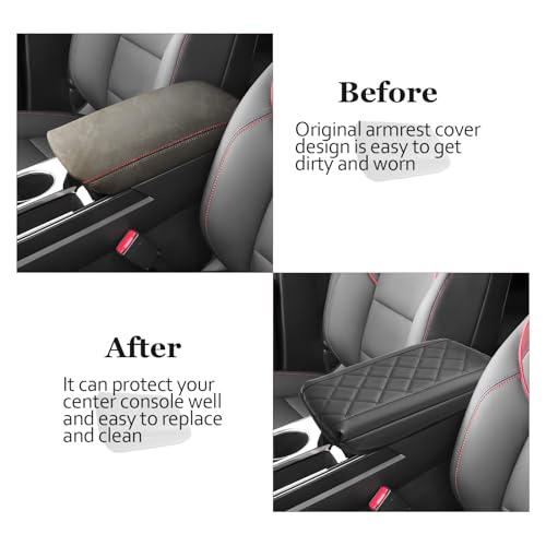 SKTU 2025 2026 Chevy Equinox Accessories Center Console Cover for 2025 2026 Chevrolet Equinox (LT/ACTIV/RS) Armrest Cover 2025 2026 Equinox Armrest Pad 2025 2026 Chevy Equinox Center Console Cushion - color: for 2025 2026 Equinox