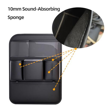 2 Pack PU Leather Premium Car SeatBack Organizer Travel Accessories Kick mats Back seat Protector and Cup Holder Holder Universal Use Seat Covers