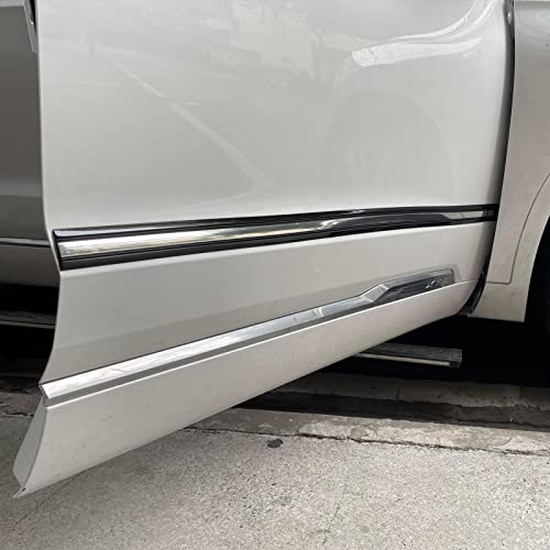18FT Automotive Chrome Trim Molding Heavy Duty Car Side Molding UV Protected Scratch-Proof for RV Truck Motor Bumper Door Window Self Adhesive, 1-11/16" Wide