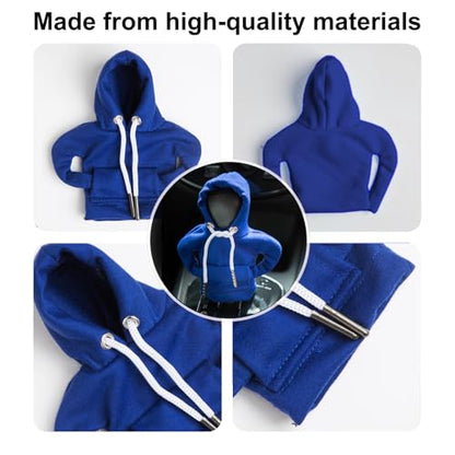 Car Shift Knob Hoodie,Gear Shift Hoodie,Funny Sweater Hoodie for Gearshift,Automotive Interior Accessories（Blue）. - color: 1*Blue